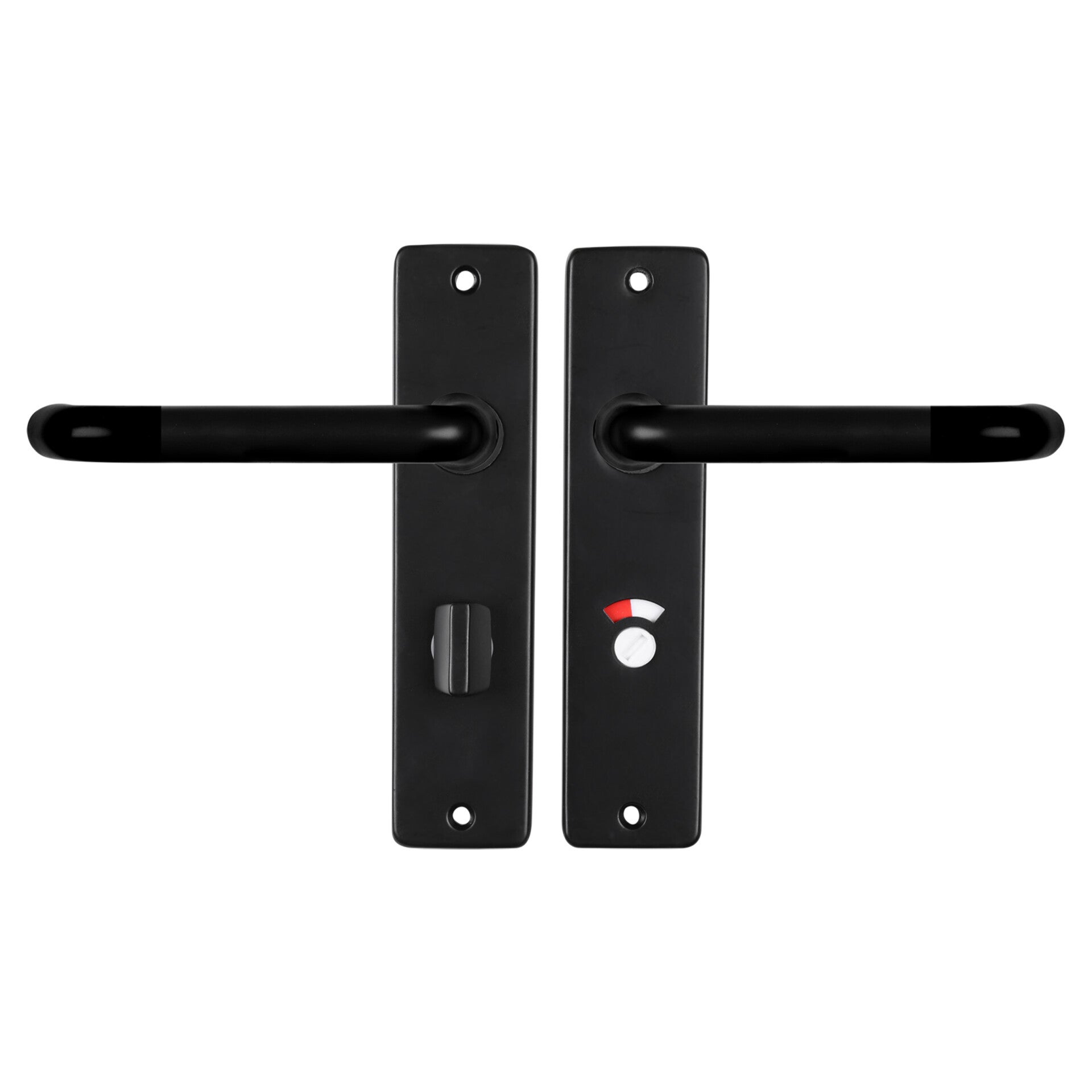 Starx deurkruk coupe - kortschild - WC63-8 zwart 180 x 41 mm