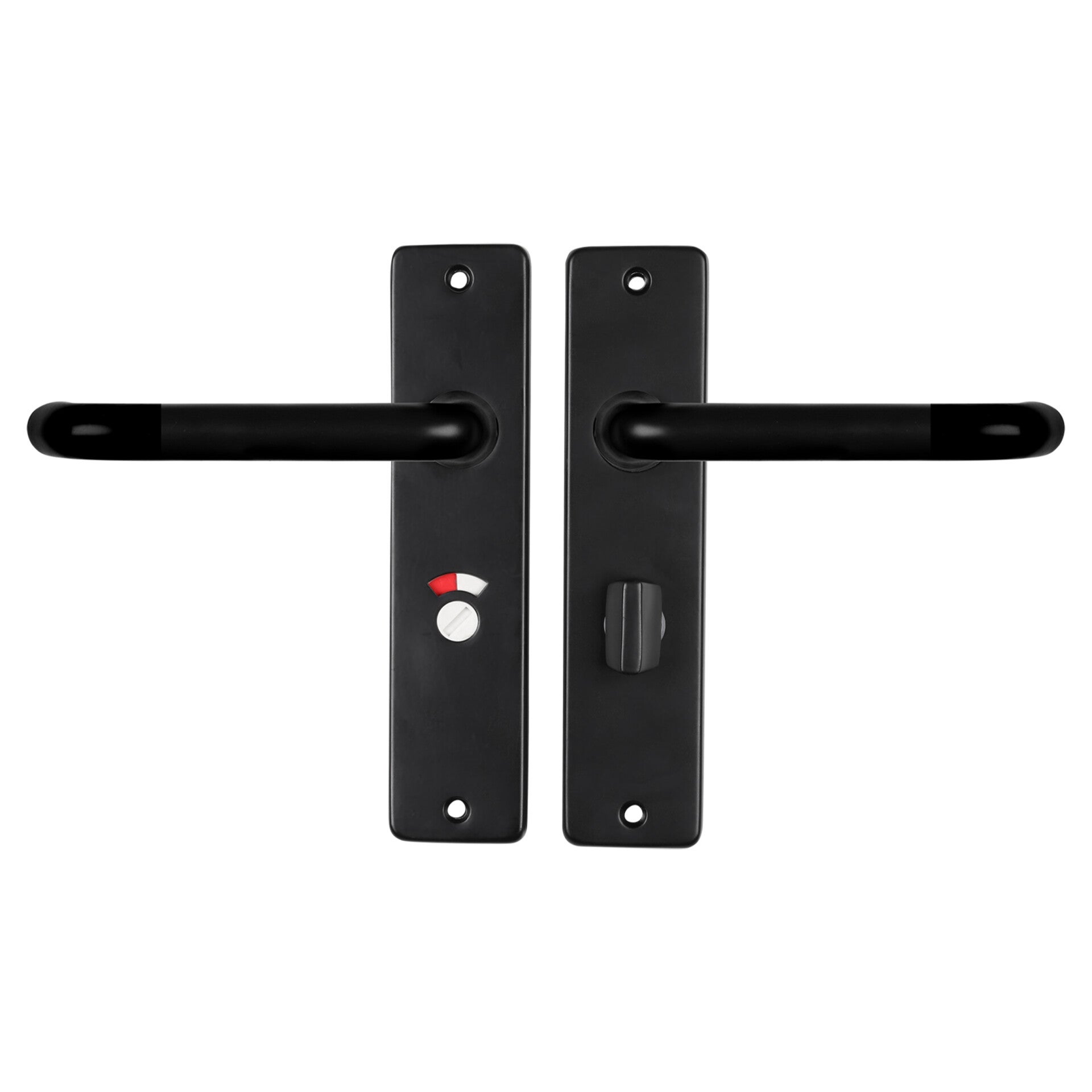 Starx deurkruk coupe - kortschild - WC57-5 zwart 180 x 41 mm