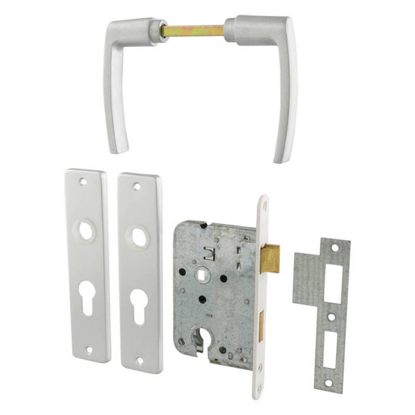Starx cilinderslot rechts en links - PC55 - voorplaat gelakt wit