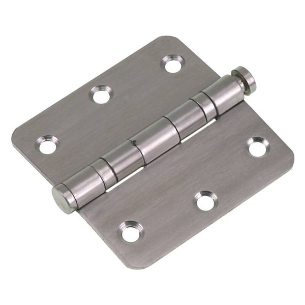 Starx kogelscharnier vierkant model - met ronde hoeken - RVS 89 x 89 mm