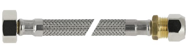BONFIX RVS flexibele aansluitleiding 35cm 1/2" bi.x 15 mm knel