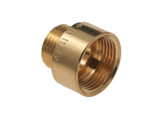 Bonfix Draad messing neusstuk 1/2″ bi.dr. x 3/8″ bu.dr.