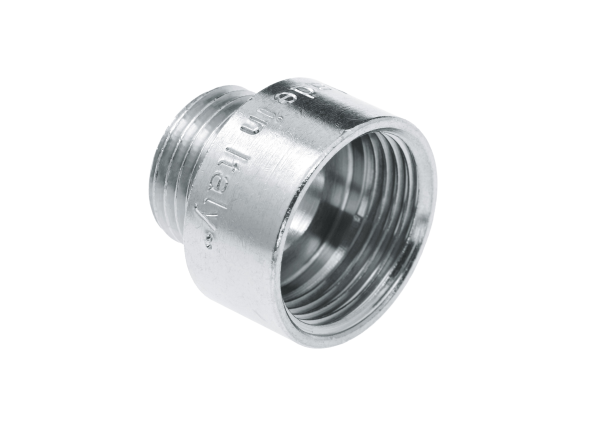 Bonfix Draad verchroomd neusstuk 1″ bi.dr. x 1/2″ bu.dr.