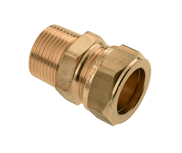 Bonfix knelkoppeling - Puntstuk - 1/8” x 8mm - Messing