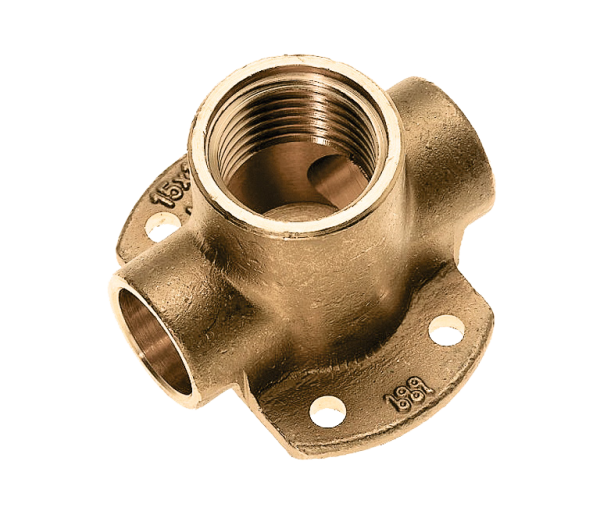 Bonfix Soldeer messing muurplaat laag 12 x 3/8″ bi. x 12 mm