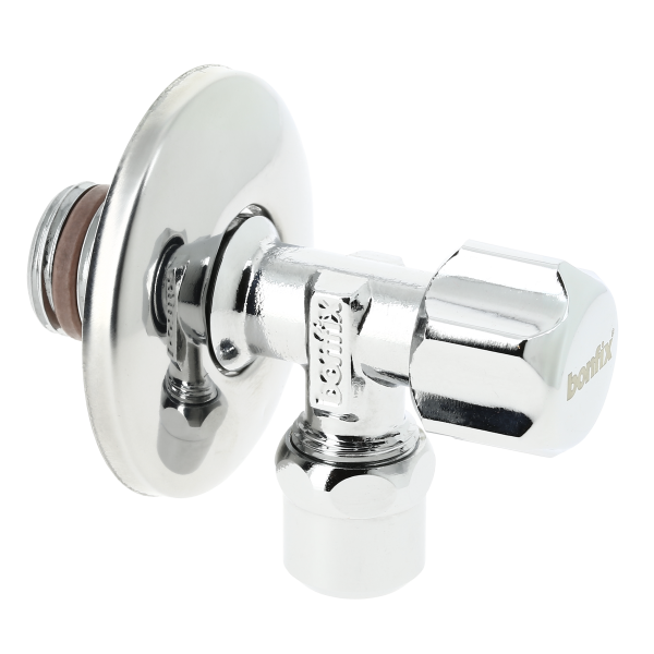 Bonfix hoekstopkraan met rozet, knel x buitendraad 10mmx1/2