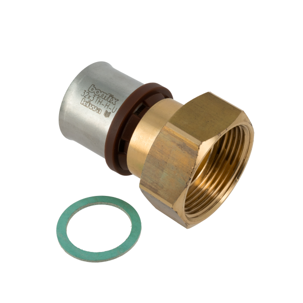 Bonfix Alu-pers 2-del. kopp. losse moer 1 1/4″ bi. x 32 mm