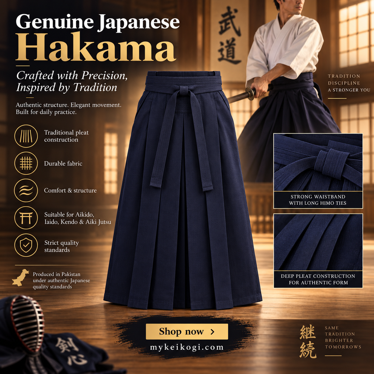 Genuine Japanese Hakama – Crafted with Precision, Inspired by Tradition