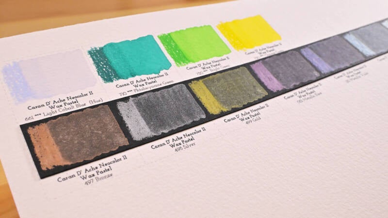 Caran d'Ache Neo Color II wax pastels review