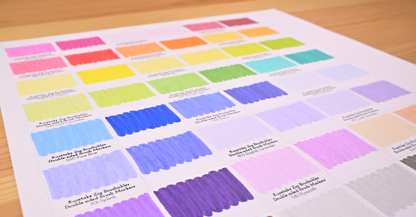 Kuretake Zig Brushables double sided brush markers review