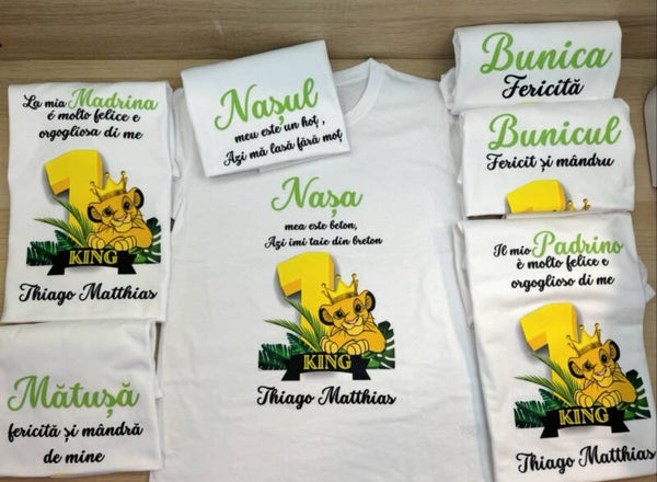 SET DE 5 TRICOURI DE MOȚ