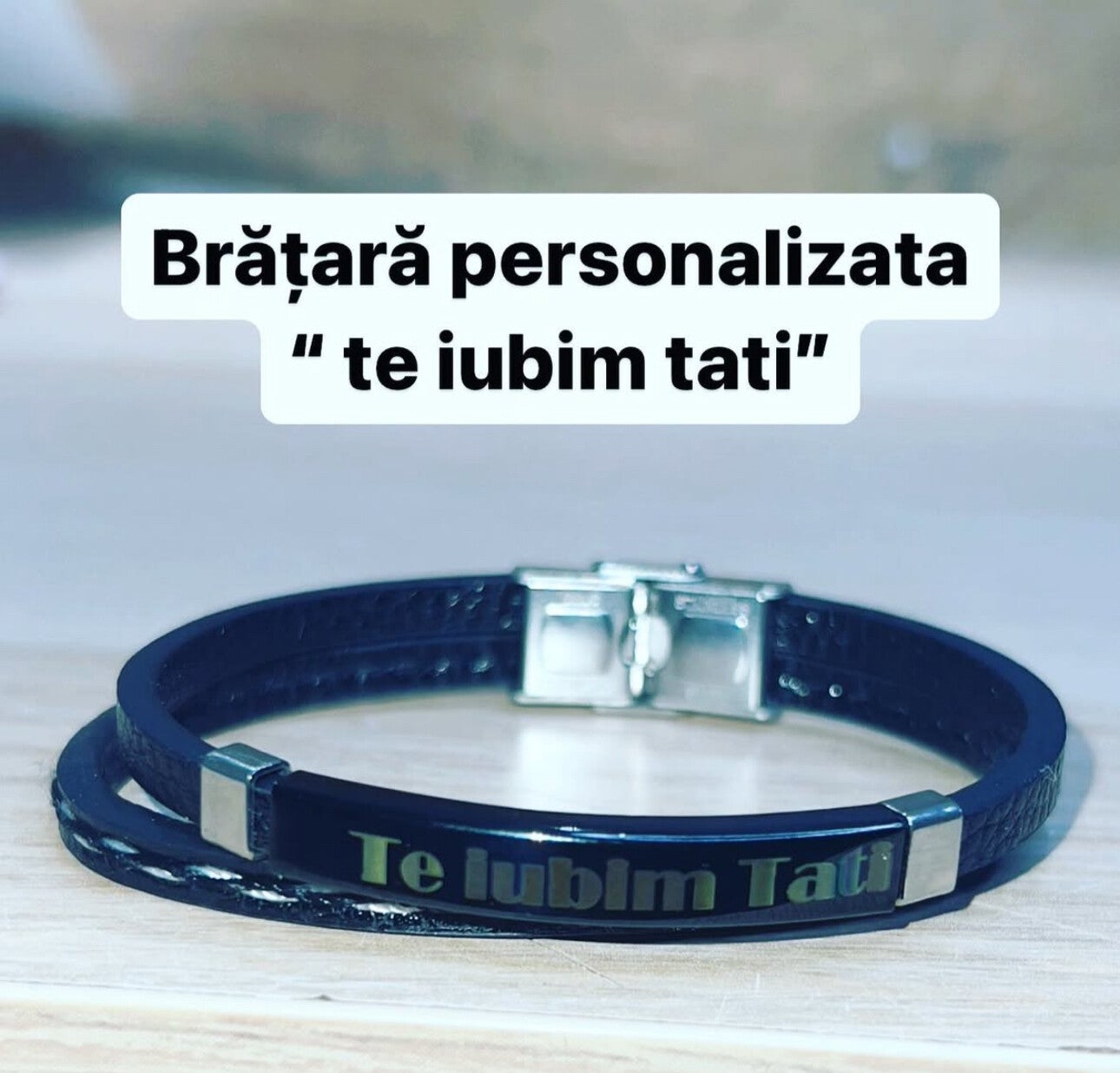 Brătară cu text