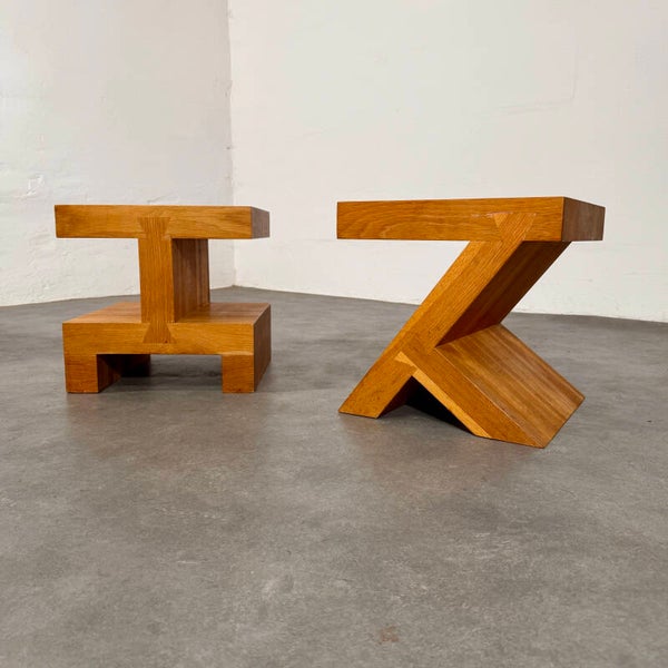 Sidetables by Roderick Vos for 'de Gelderland" 1990.