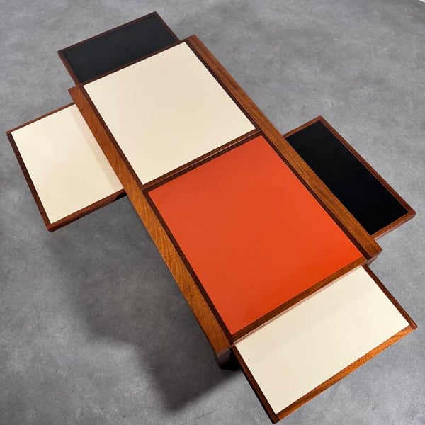 Early PAR6 Orange/Black/White by Bernard Vuarnesson for Bellato Italy, 1970's