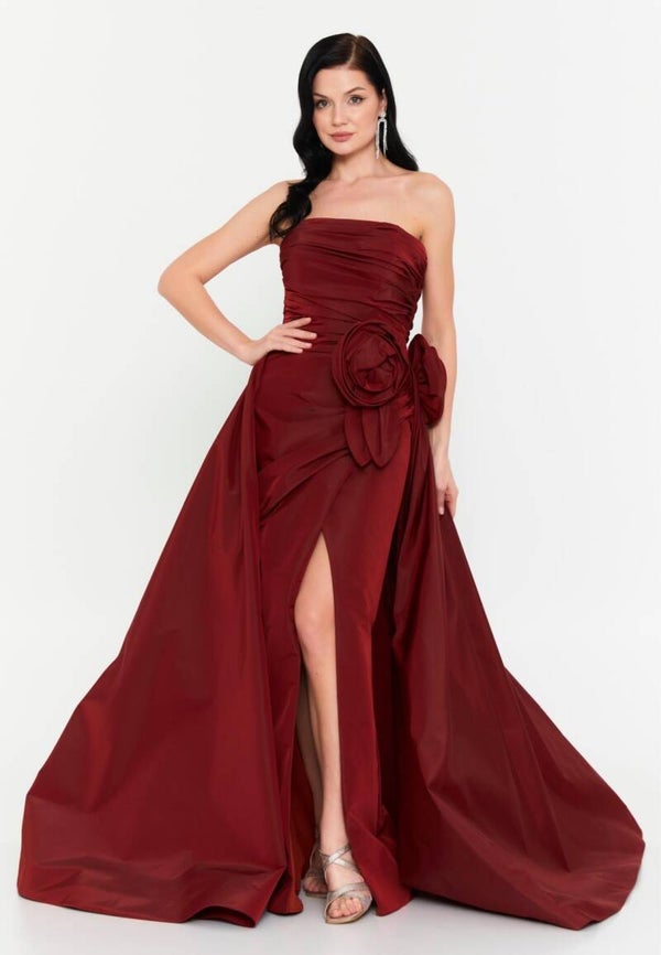 Maroon long gown