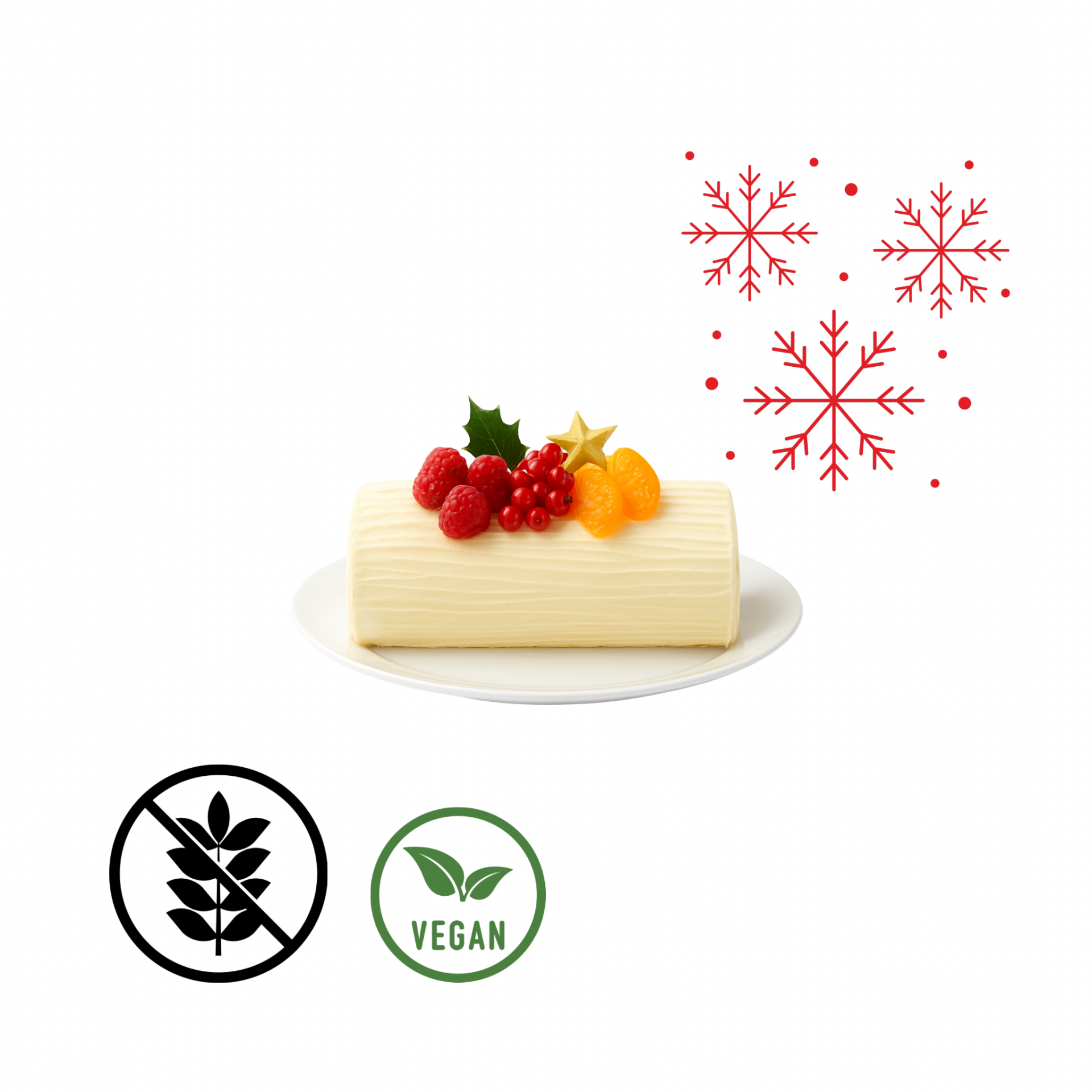 Bûche • la douceur des neiges