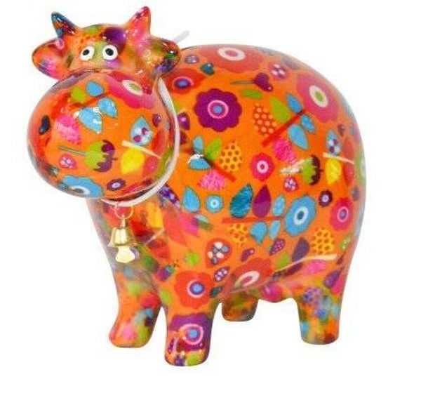 Bella oranje met bloemen