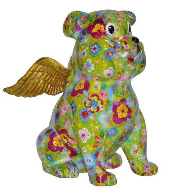 Buddy Groen met bloemen en vleugels