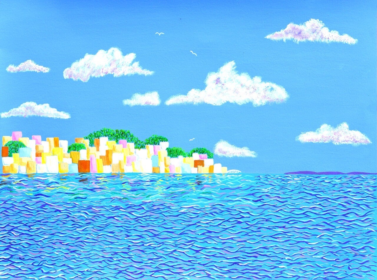 ‘Cowes’ An A4 fine art print.