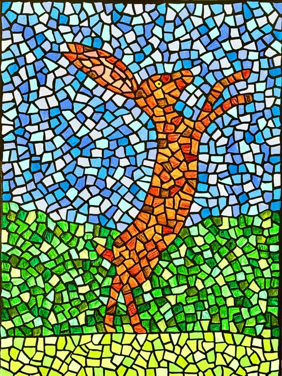 ‘Hare’ An A4 fine art print.