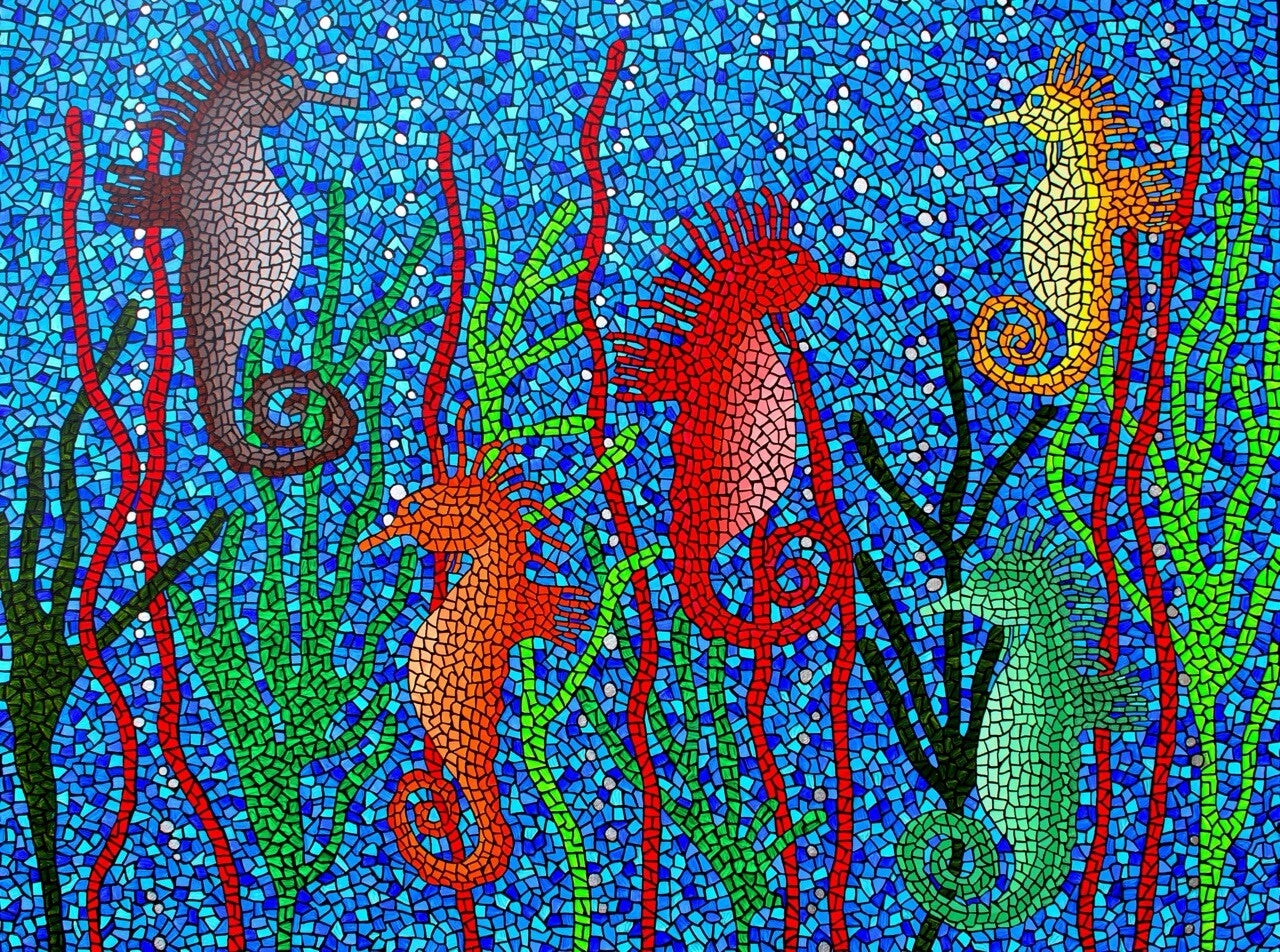 ‘Seahorses’ An A4 fine art print