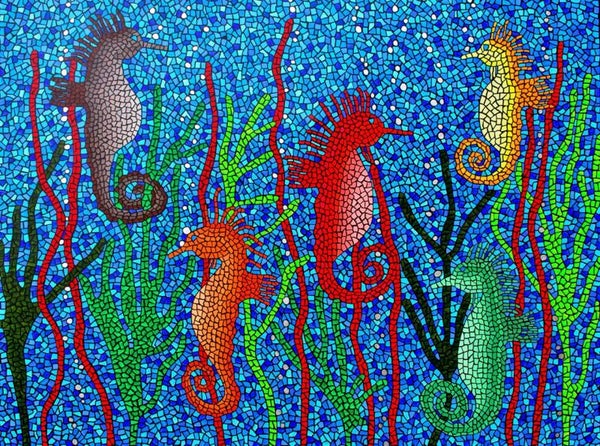 ‘Seahorses’ An A4 fine art print