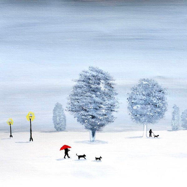 ‘Winter Walk’ A square fine art print.