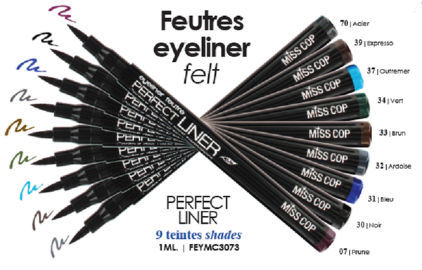 Miss Cop Felt Semi Permanent Eyeliner M30- Noir