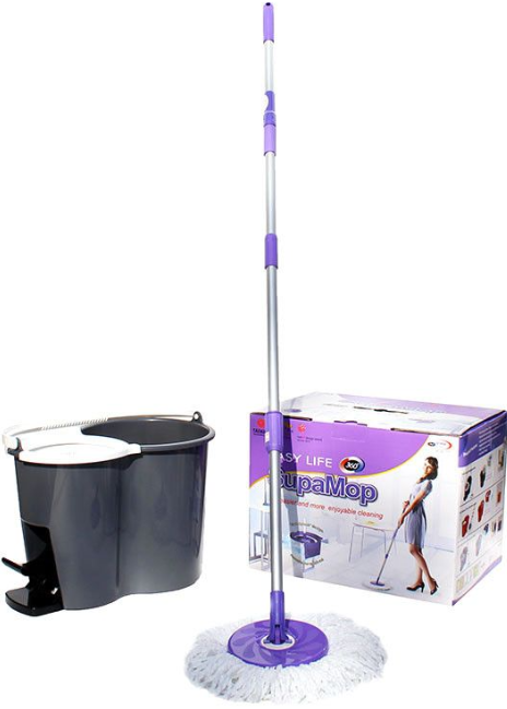 Easy Magic Floor Mop 360° Emmer Magic mop dweilsysteem.