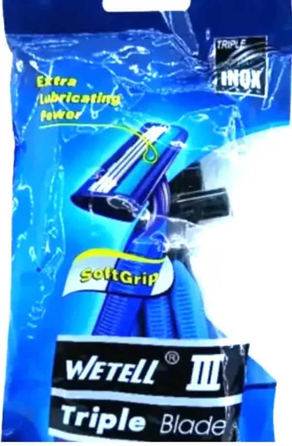 WETELL Heren Scheermesjes – 3 Mesjes, 5 Stuks