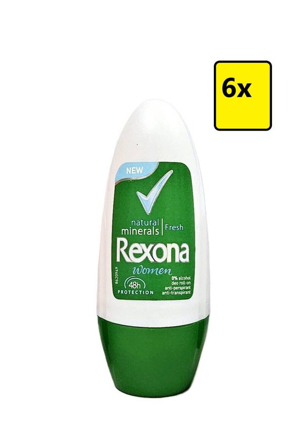 Rexona Woman - Natural Minerals Fresh - 6x 50ml