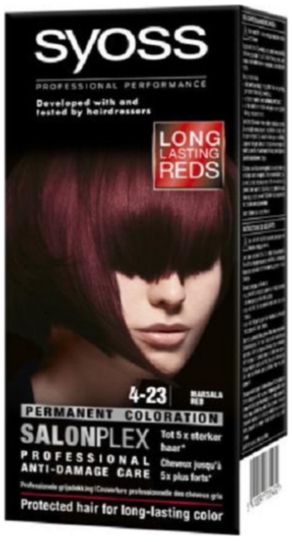 Syoss Salonplex Coloration 4-23 MARSALA RED