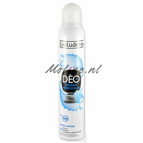 Evoluderm pierre d’Alun minéral déodorant spray 250ml
