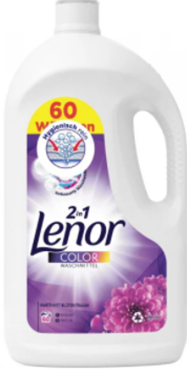 Lenor Vloeibaar wasmiddel Kleur 2 in 1 - 3,3L.