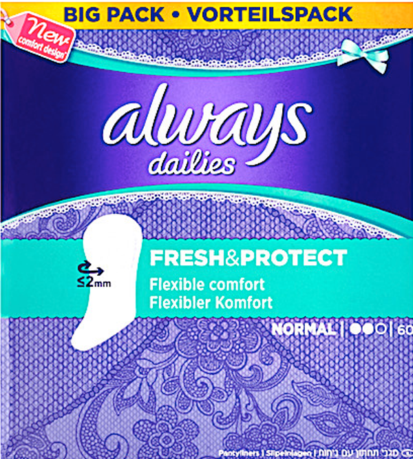 Always Dailies Fresh & Protect Normal – 56 inlegkruisjes