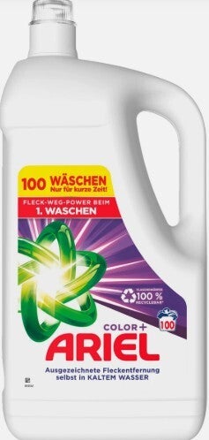 Ariel Vloeibaar Color+ Wasmiddel – 100 wasbeurten. 5L