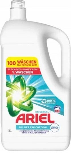 Ariel Wasmiddel Vloeibaar Universeel Febreze – 100 wasbeurten