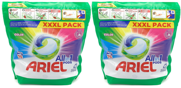 Ariel all-in-1 pods color wasmiddelcapsules - 2 x 70 XXXL Pack