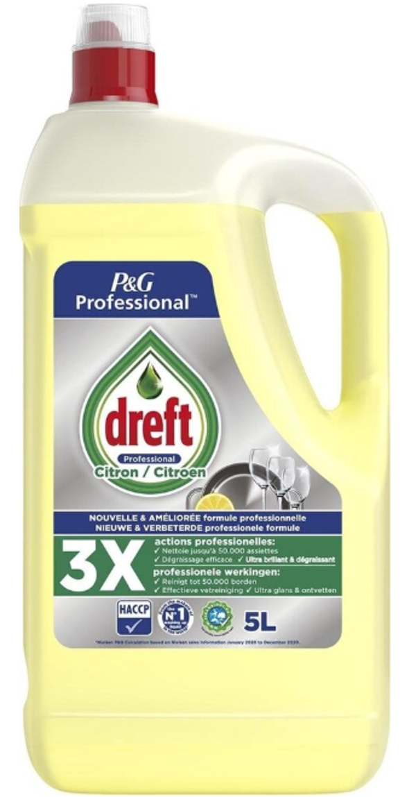Dreft Professional Afwasmiddel Citroen 5 Liter