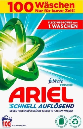 Febreze Ariel Waspoeder Febreze – 6 kg – 100 wasbeurten