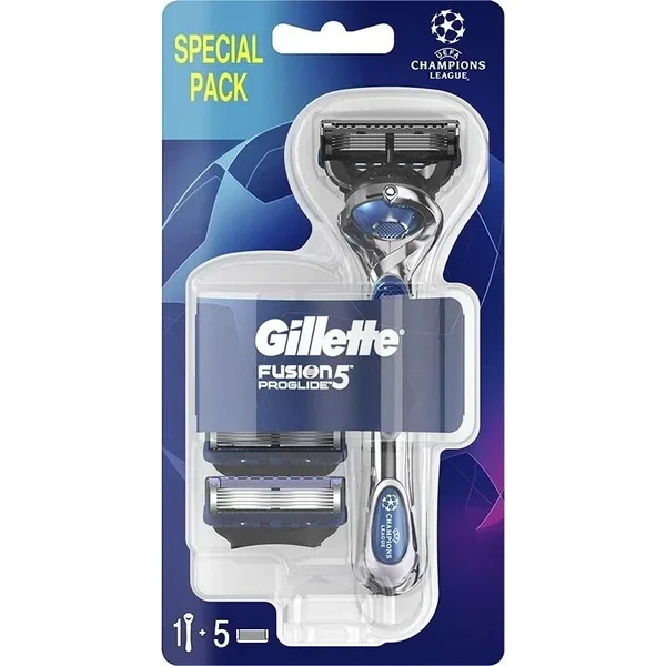 GILLETTE Fusion5 Proglide Houder + 5 mesjes
