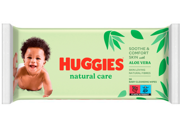 Huggies Natural Care Babydoekjes – 56 stuks