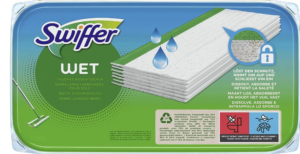 Swiffer Sweeper - Natte Vloerdoekjes Navulling 12 stuks