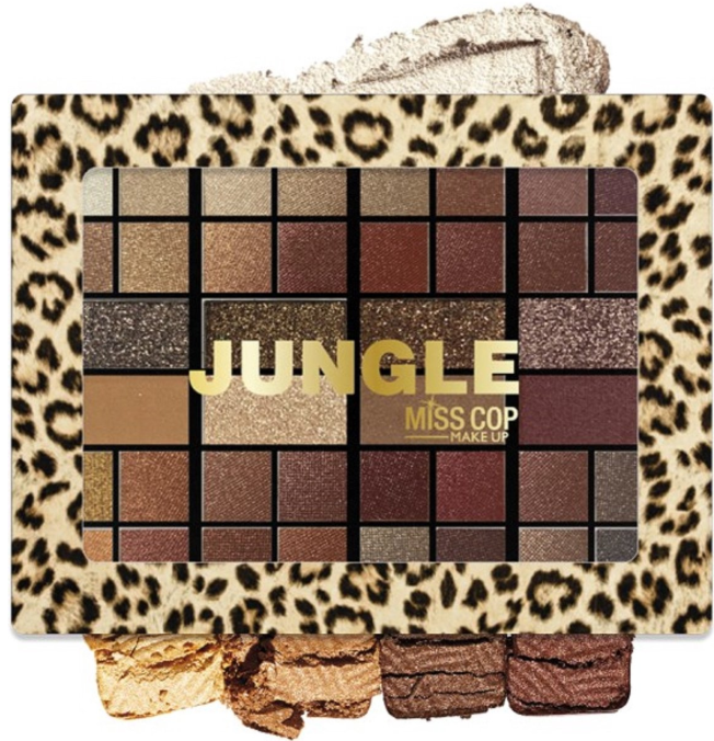Miss Cop Jungle Oogschaduwpalet – 40 Kleuren voor Eindeloze Creativiteit.