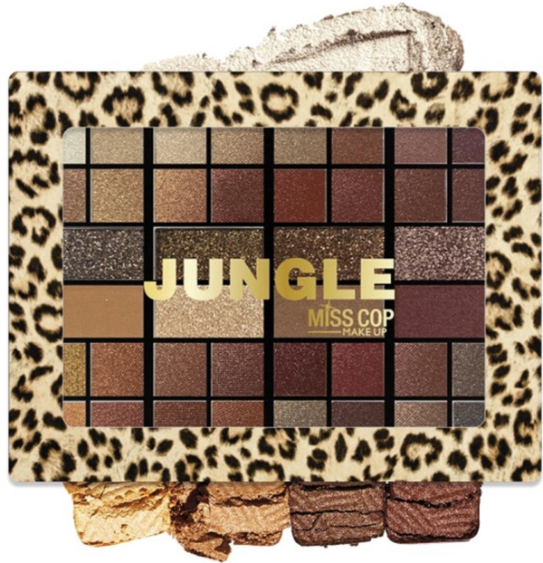 Miss Cop Jungle Oogschaduwpalet – 40 Kleuren voor Eindeloze Creativiteit.