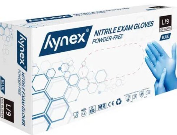 Nitril Handschoenen Blauw – Maat L – 100 Stuks (Wegwerp)