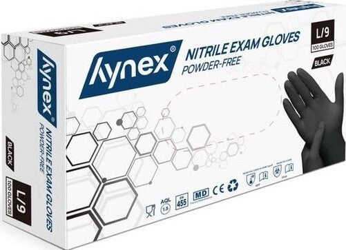 Nitril Handschoenen Zwart – Maat L – 100 Stuks (Wegwerp)