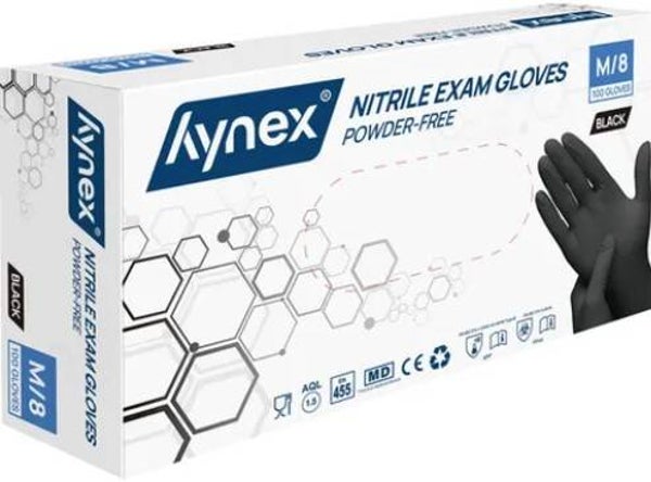 Nitril Handschoenen Zwart – Maat M – 100 Stuks (Wegwerp)