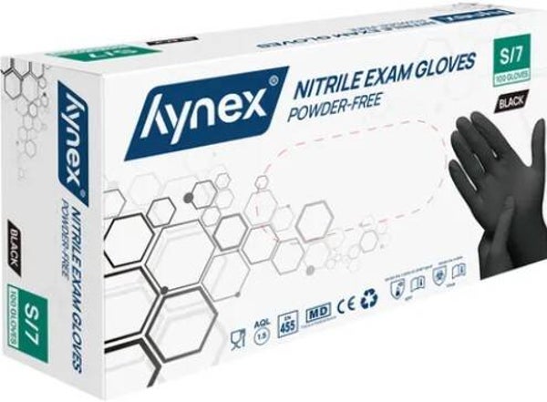 Nitril Handschoenen Zwart – Maat S – 100 Stuks (Wegwerp)