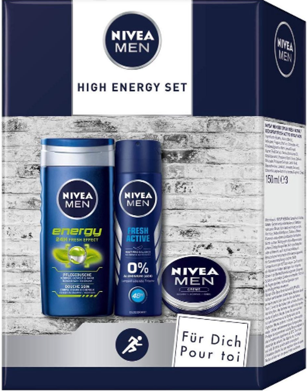 NIVEA MEN High Energy verzorgingsgeschenkset.